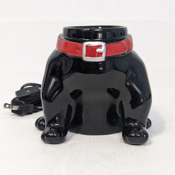 Scentsy French Bulldog Warmer Frenchie Black Red Collar Home Decor Retired - Picture 3 of 15